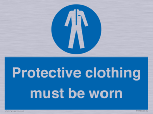 Protective clothing must be worn